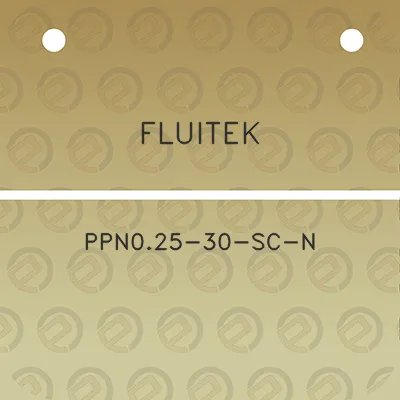 fluitek-ppn025-30-sc-n