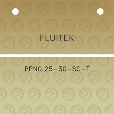 fluitek-ppn025-30-sc-t