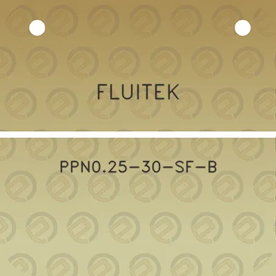 fluitek-ppn025-30-sf-b