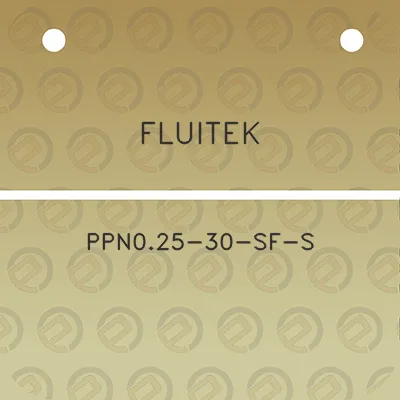 fluitek-ppn025-30-sf-s