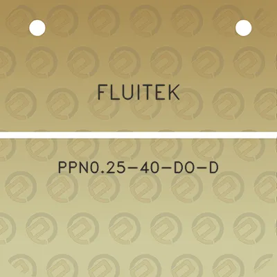 fluitek-ppn025-40-do-d