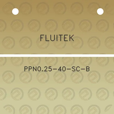 fluitek-ppn025-40-sc-b