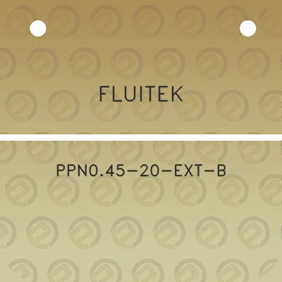 fluitek-ppn045-20-ext-b