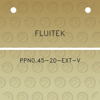 fluitek-ppn045-20-ext-v