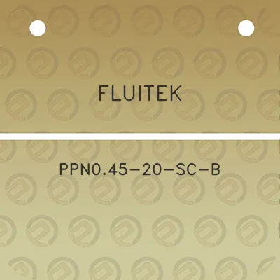 fluitek-ppn045-20-sc-b