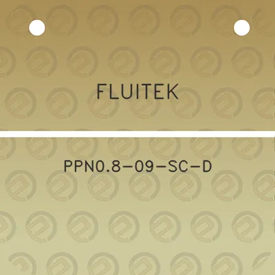 fluitek-ppn08-09-sc-d