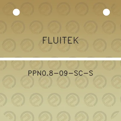 fluitek-ppn08-09-sc-s