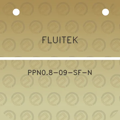 fluitek-ppn08-09-sf-n