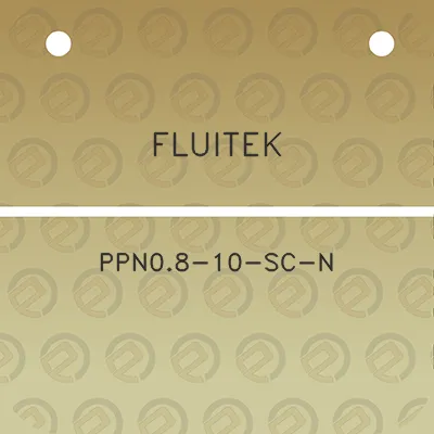 fluitek-ppn08-10-sc-n