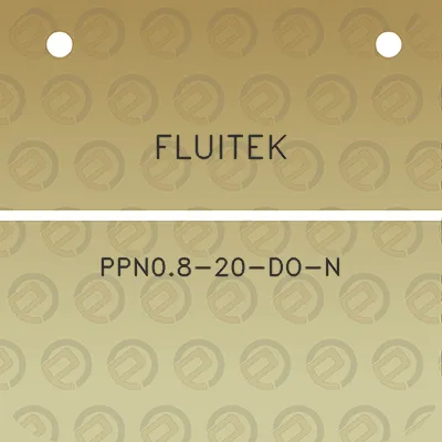 fluitek-ppn08-20-do-n