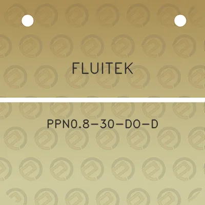 fluitek-ppn08-30-do-d