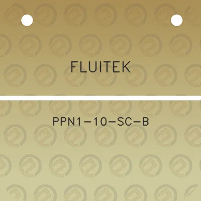 fluitek-ppn1-10-sc-b