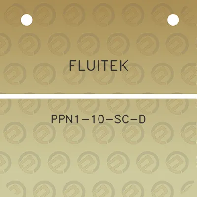 fluitek-ppn1-10-sc-d