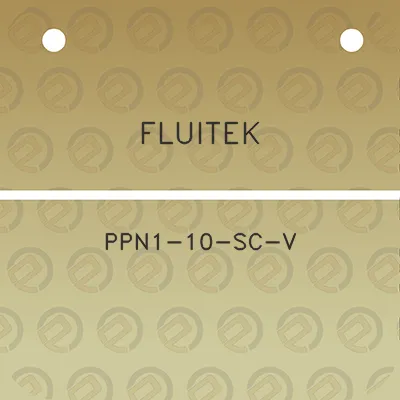 fluitek-ppn1-10-sc-v