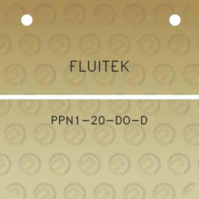 fluitek-ppn1-20-do-d