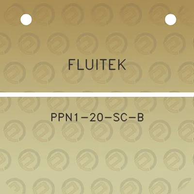 fluitek-ppn1-20-sc-b