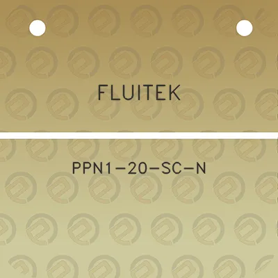 fluitek-ppn1-20-sc-n