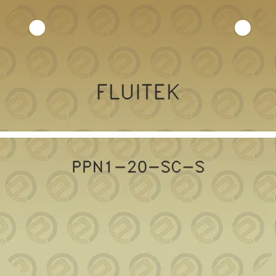 fluitek-ppn1-20-sc-s