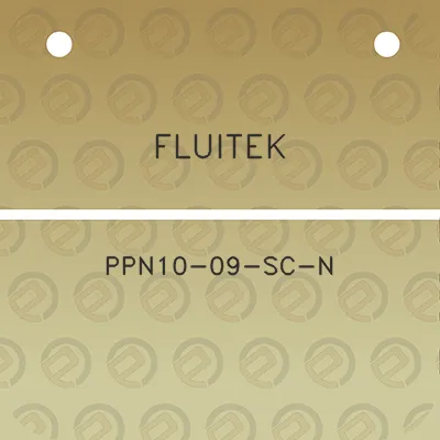 fluitek-ppn10-09-sc-n