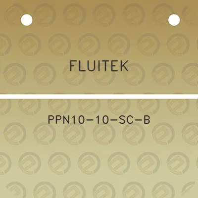 fluitek-ppn10-10-sc-b