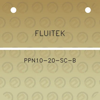 fluitek-ppn10-20-sc-b