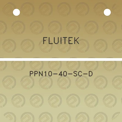 fluitek-ppn10-40-sc-d