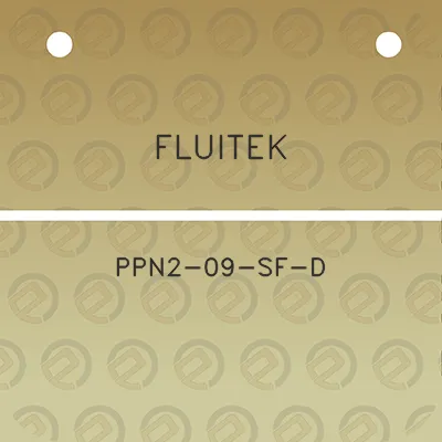 fluitek-ppn2-09-sf-d