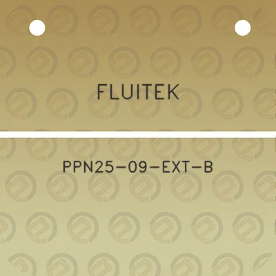 fluitek-ppn25-09-ext-b