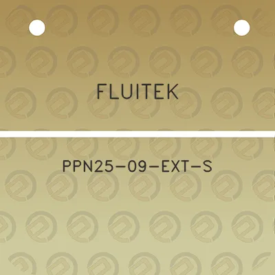 fluitek-ppn25-09-ext-s