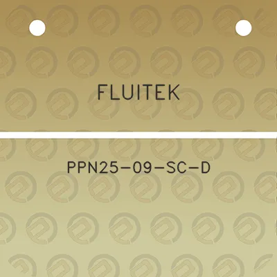 fluitek-ppn25-09-sc-d