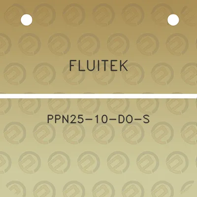 fluitek-ppn25-10-do-s