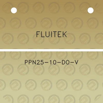 fluitek-ppn25-10-do-v