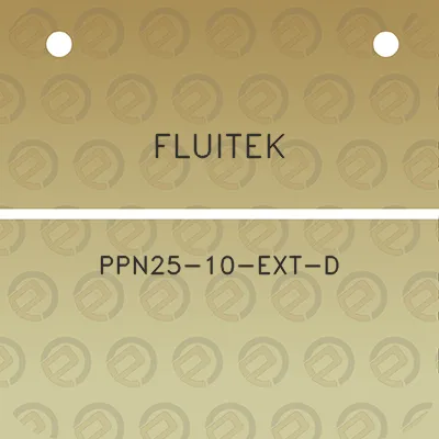 fluitek-ppn25-10-ext-d