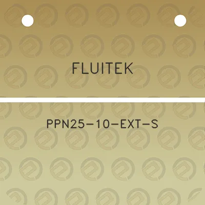 fluitek-ppn25-10-ext-s