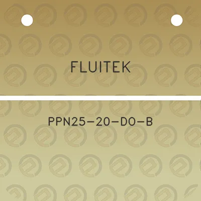 fluitek-ppn25-20-do-b