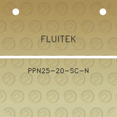 fluitek-ppn25-20-sc-n