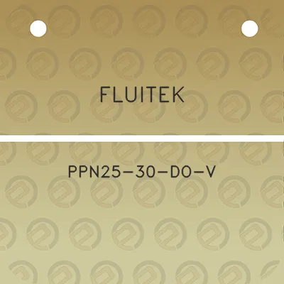 fluitek-ppn25-30-do-v