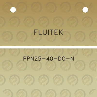 fluitek-ppn25-40-do-n