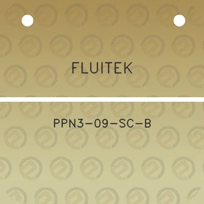 fluitek-ppn3-09-sc-b