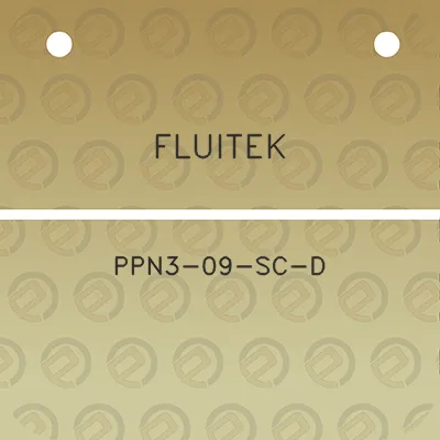 fluitek-ppn3-09-sc-d