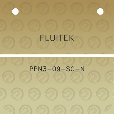 fluitek-ppn3-09-sc-n