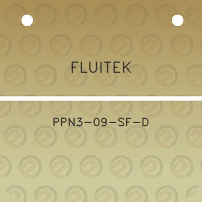 fluitek-ppn3-09-sf-d