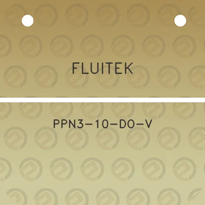 fluitek-ppn3-10-do-v