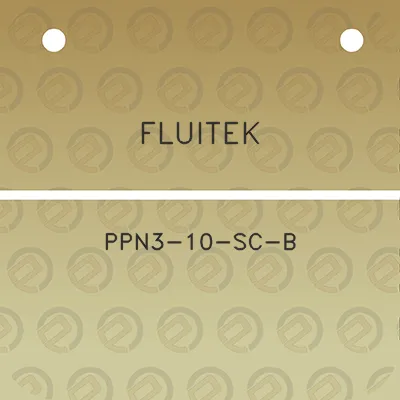 fluitek-ppn3-10-sc-b