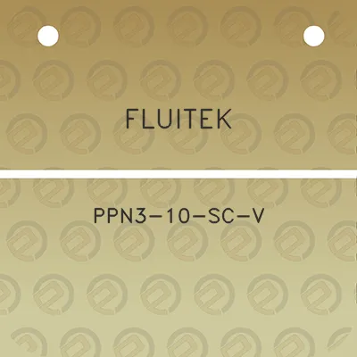 fluitek-ppn3-10-sc-v