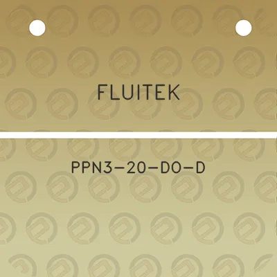 fluitek-ppn3-20-do-d