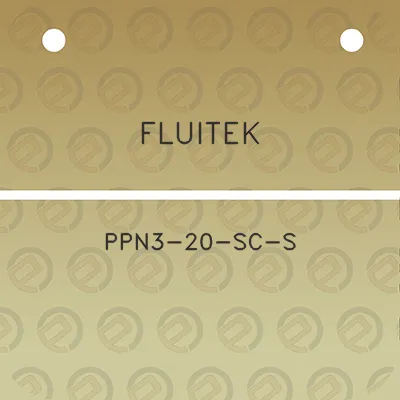 fluitek-ppn3-20-sc-s