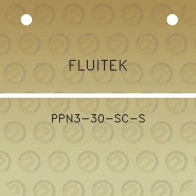 fluitek-ppn3-30-sc-s