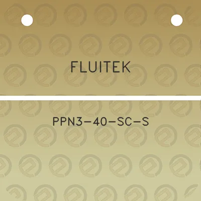 fluitek-ppn3-40-sc-s