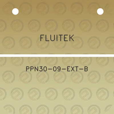 fluitek-ppn30-09-ext-b